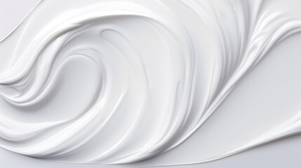 Close up of a white swirl on a white surface. Suitable for backgrounds and abstract concepts