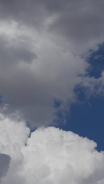 Developing Monsoon Thunderstorm in Sky Vertical Video 