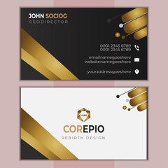 Free Vector Clean New Style Modern Business Card Desing © MIStheproduction
