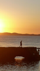 Fototapeta premium sunset on the beach