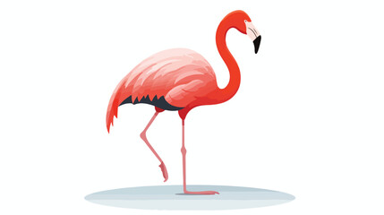 Flamingo icon in flat style african animal vector 