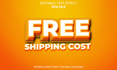 Obraz premium free text effect, font editable, typography, 3d text. vector template