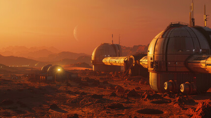 Mars Colony Habitat - obrazy, fototapety, plakaty