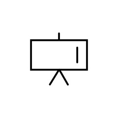 whiteboard line icon