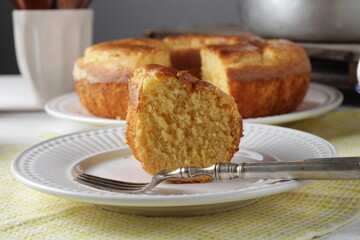 coffee, tra, bread, cake