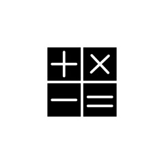 calculator glyph icon