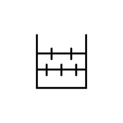 abacus glyph icon