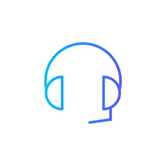 headphone gradient icon