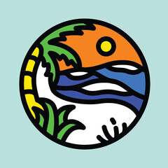 Beauty summer graphic illustration vector art t-shirt design