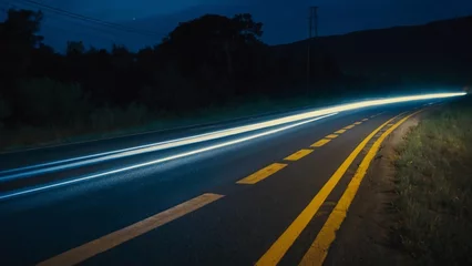 Foto op Plexiglas highway at night © Nimra