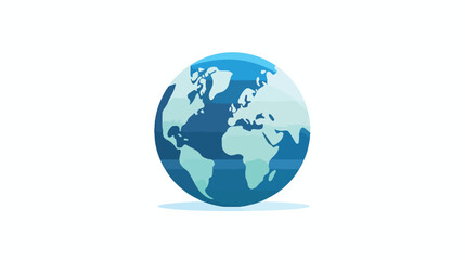 globe icon. flat vector