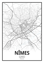 Nîmes, Gard - obrazy, fototapety, plakaty