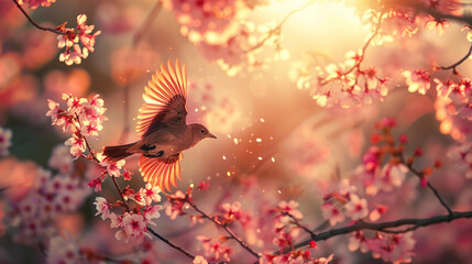 Branch Buddies: The Cute Bird's Sweet Songbird Scene
