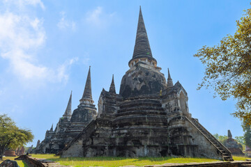 Wat Phra Si Sanphet, Ayutthaya temple in Thailand. Ayutthaya Historical Park
