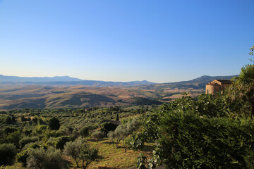 View of Val D'Orcia, Tuscany, Italy