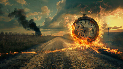 Temporal Inferno: The Burning Hands of Time