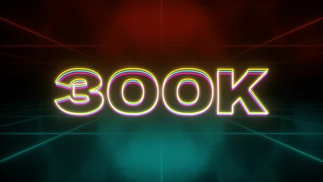 300k animation retro background