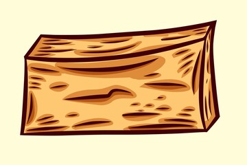 illustration of an isolated wood 
