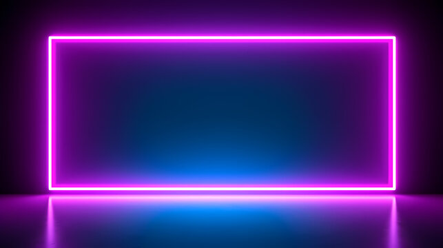 Neon tones, charming parallelogram rectangular photo frame