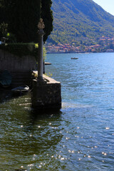 Pier for mooring in Lake Garda, Italy