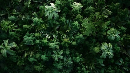 Lush Green Forest from Above: An Ultra Aerial Perspective