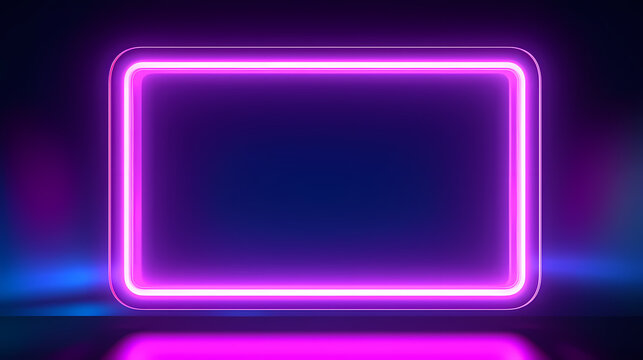 Neon tones, charming parallelogram rectangular photo frame
