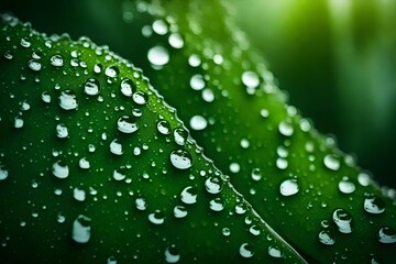 Water dew on green tree
