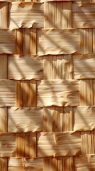 Fototapeta premium A natural woven bamboo texture