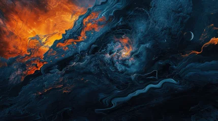Foto auf Alu-Dibond Nebula abstract background wallpaper © pilipphoto