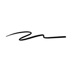 Hand drawn curly swish icon vector illustration, paint brush design element of swash, swoosh, swoosh underline swirl squiggle stroke illustration 