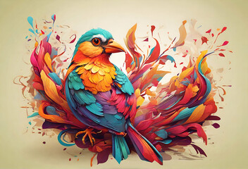 Obraz premium colourful bird