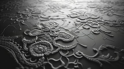 Victorian Lace Pattern Inspired by the Sea Cir