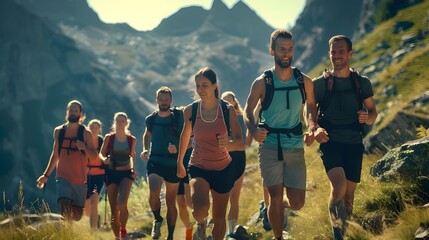 Traveling on mountain trails stimulates their physical activity and improves their health.