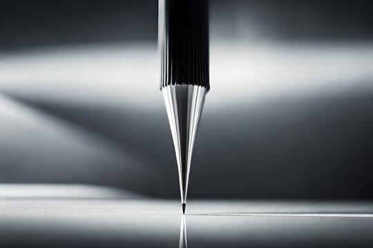 **A close-up of a sharpened pencil tip4k, 8k, 16k, full ultra hd, high resolution and cinematic photography