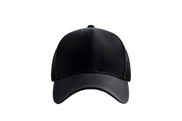 black baseball cap mockup  isolated on transparent background