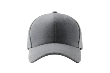 grey baseball cap isolated on transparent background
