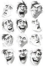 Expressive Faces: A Collection of Diverse Human Sketches Capturing a Range of Emotions in Stunning 4K Detail