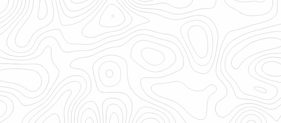 Abstract topography wavy line map background. vector illustration. topography map on land vector terrain Illustration. Black on white contours vector topography stylized height of the lines.	 - obrazy, fototapety, plakaty