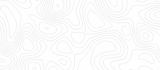 Abstract topography wavy line map background. vector illustration. topography map on land vector terrain Illustration. Black on white contours vector topography stylized height of the lines.	