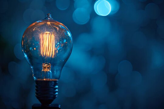 Light Bulb on Table