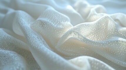 White Lace Cotton Fabric 8K Realistic Lighting

