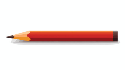 pencil icon  flat design  flat vector isolated on white