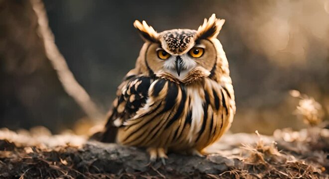 Owl in the forest.