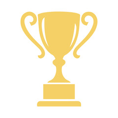 trophy icon in trendy flat style