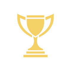 trophy icon in trendy flat style