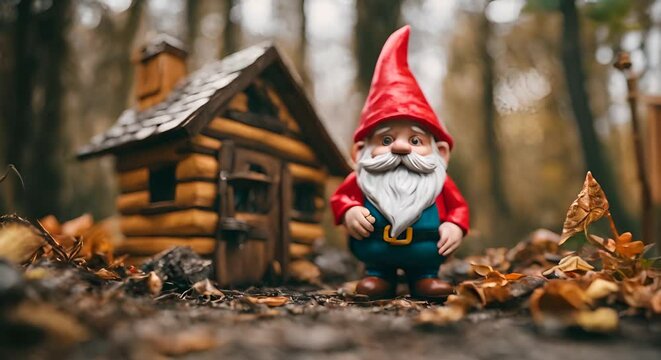 Gnome in the forest.