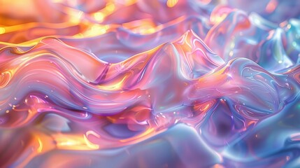 Close-Up of Colorful Liquid Substance