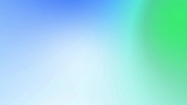 Abstract liquid gradient motion graphic background in tone of green, blue and white.  Motion graphic