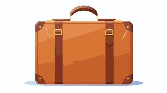 suitcase travel isolated icon  flat vector isolated