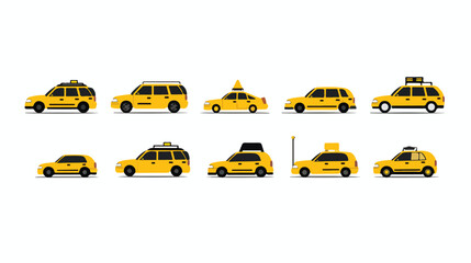 taxi vector isolated on a transparent background